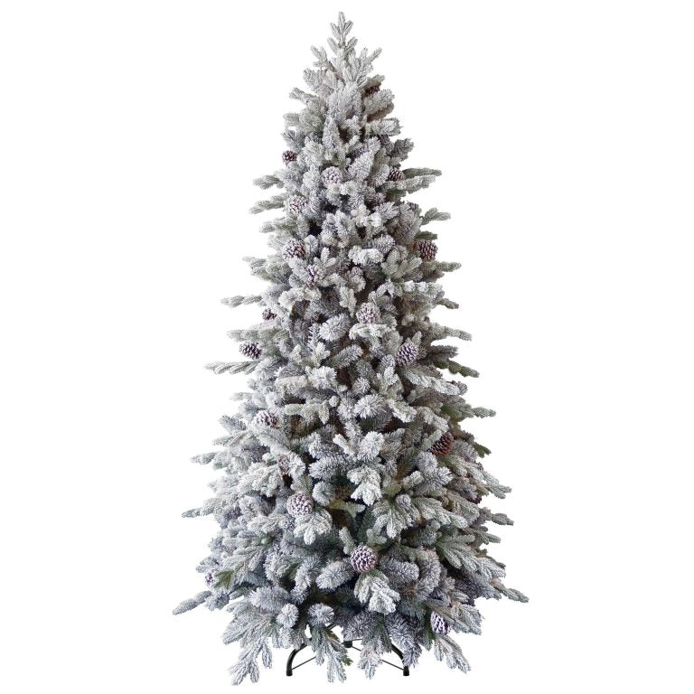 Snowy Dorchester Pine 6.5ft Slim Tree