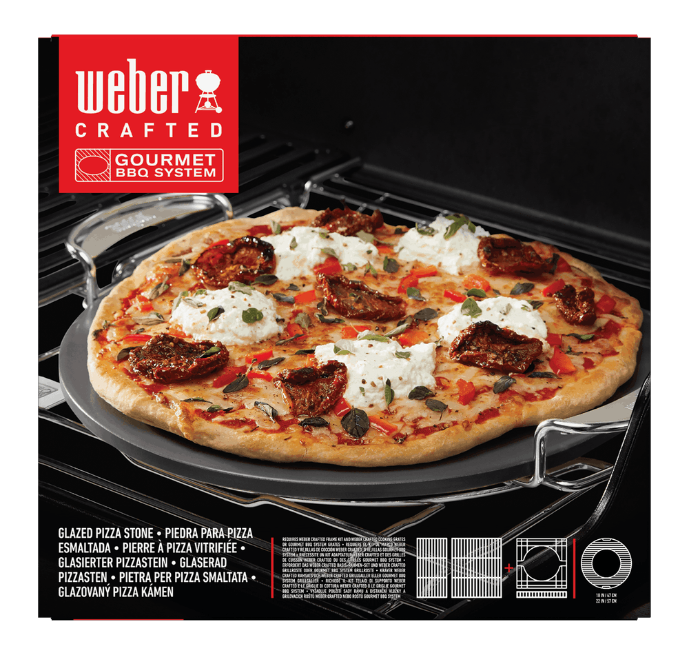WEBER CRAFTED Gourmet BBQ System Glazed Pizza Stone – Wilderness NI