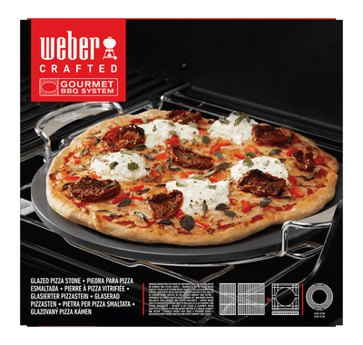 WEBER CRAFTED Gourmet BBQ System Glazed Pizza Stone