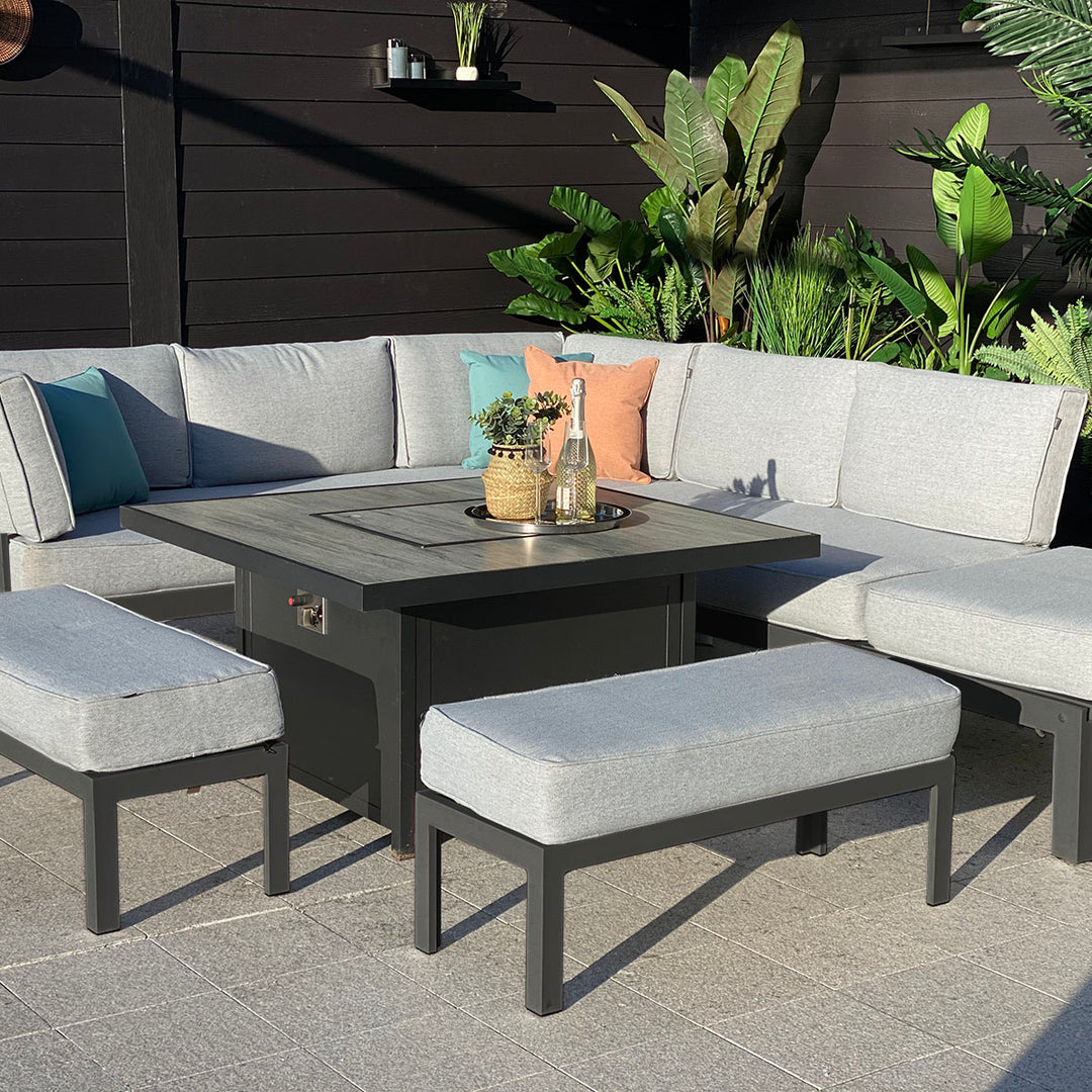 Cover Hartman Apollo Fire Pit Hartman Sorrento Garden Dining Set With Gas Fire Pit New Sorrento